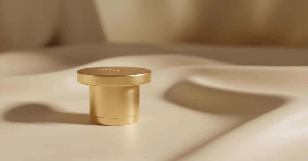 Custom aluminum perfume cap for luxury fragrance packaging with anodized finish