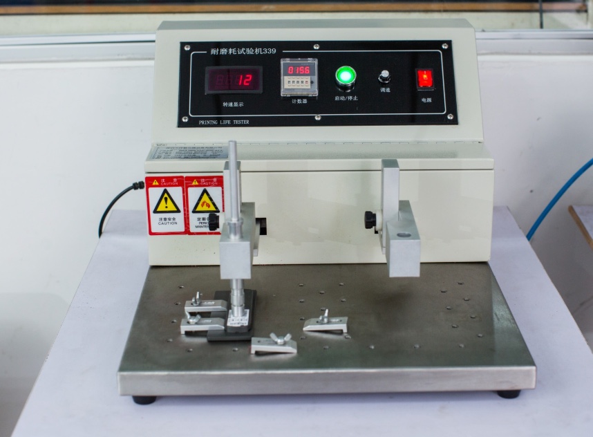 Reciprocating abrasion testing equipment